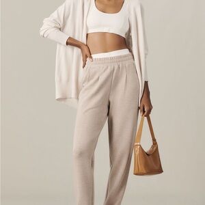 Varley Tan Marl Ankle Joggers